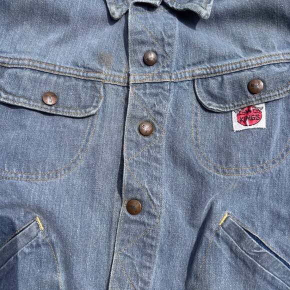 GWG Kings 1960s Women's Jean Jacket Light Denim Size small Vintage - Picture 5 of 9